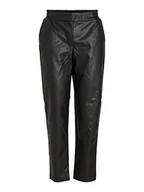 Spodnie damskie - Vila Spodnie damskie Vidagmar Rw powlekane, Czarny, 64 - miniaturka - grafika 1