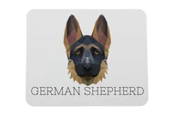 Podkładki pod mysz - Owczarek niemiecki podkładka geometryczny Art-Dog - miniaturka - grafika 1
