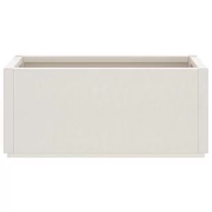 Donica ogrodowa, biała, 80x36x35 cm, PP Lumarko! - Donice - miniaturka - grafika 5