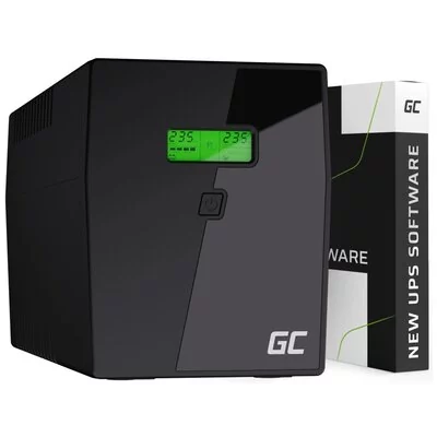 UPS Green Cell Zasilacz awaryjny UPS Green Cell Microsine z wyświetlaczem LCD 2000VA UPS09