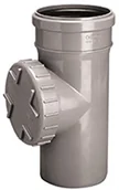 Łączniki, trójniki, kształtki - Wavin Czyszczak HT 110 popiel sanitarny - miniaturka - grafika 1