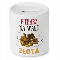 Skarbonki - Dla Piekarza Skarbonka na Urodziny na Prezent z Nadrukiem ze Zdjęciem + Opakowanie na prezent (wzór 03) - miniaturka - grafika 1