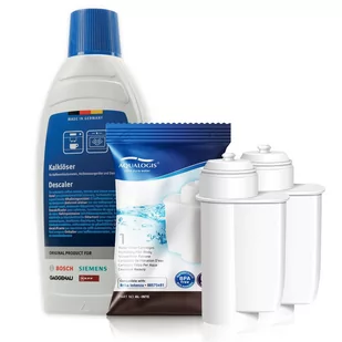 Zestaw Bosch, Filtr Aqualogis AL-Inte 2szt, Bosch Odkamieniacz 311968 500ml - Akcesoria i części do ekspresów do kawy - miniaturka - grafika 1