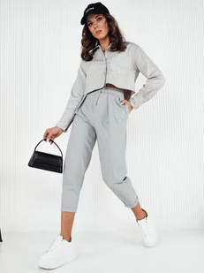 Spodnie damskie BAFROT szare Dstreet UY1888-L - Spodnie damskie - miniaturka - grafika 1