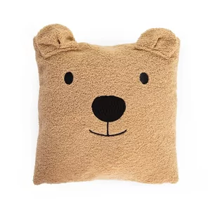 Childhome Poduszka pluszowa 40 x 40 cm Teddy bear - Kołdry i poduszki dla dzieci - miniaturka - grafika 1