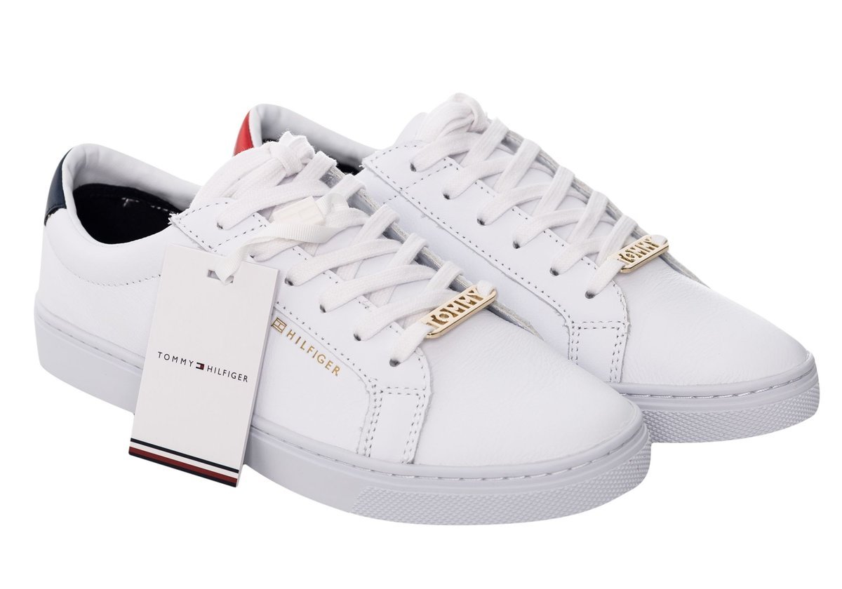 Tommy Hilfiger Buty Trampki Damskie Essential Sneaker White Fw0Fw03682 020 41