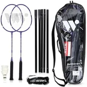 Zabawki i gry sportowe - WISH ALUMTEC 4466 FIOLETOWY ZESTAW DO BADMINTONA 2 SZT + LOTKI 3 SZT+SIATKA+LINIE WISH - miniaturka - grafika 1