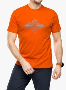 Koszulka z nadrukiem Helly Hansen F2F Organic Cotton Tee 2.0 - patrol orange - Koszulki i topy damskie - miniaturka - grafika 1