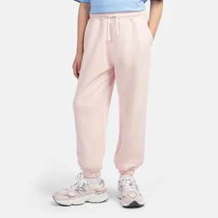 Spodnie dziecięce New Balance LAKG0058PIE różowe - Spodnie sportowe damskie - miniaturka - grafika 1