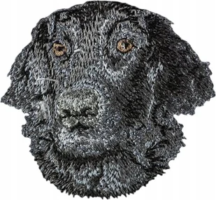 Flat Coated Retriever Haft Naszywka Przyszywka - Pasmanteria - miniaturka - grafika 1
