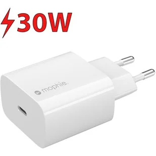 Mophie Gan ładowarka sieciowa USB-C 30W biała ILBMOGANWH - Ładowarki do telefonów - miniaturka - grafika 1