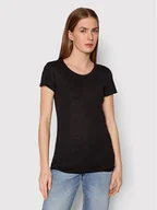 Koszulki i topy damskie - Sisley T-Shirt 3TNHL11A2 Czarny Regular Fit - miniaturka - grafika 1