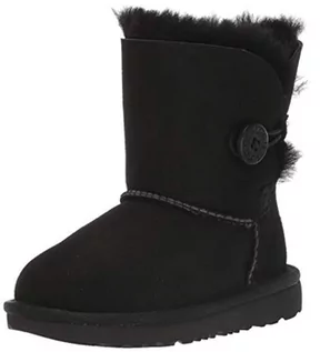 Botki damskie - UGG Dziewczęce botki T Bailey Button II, czarny - 24 EU - grafika 1