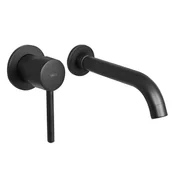 Baterie umywalkowe - Yoka Bateria umywalkowa wannowa ścienna podtynkowa kran czarny - Yoka BU.EDEN BLK - miniaturka - grafika 1