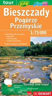 Bieszczady i Pogórze Przemyskie mapa turystyczna plastik - Atlasy i mapy - miniaturka - grafika 1
