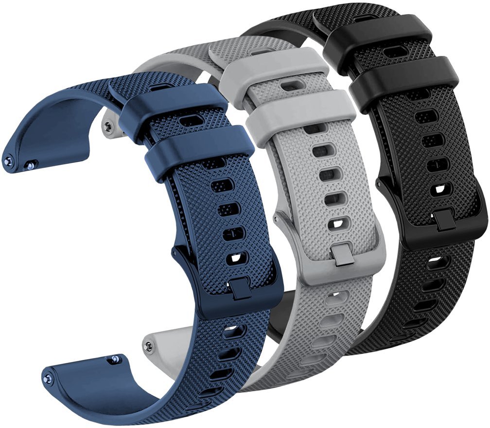 ChronSmarta Zestaw: 3x pasek ChronSmart do smartwatch'a Amazfit GTS 2 2e 3 4 Mini BIP U Pro Lite Gtr 42 mm