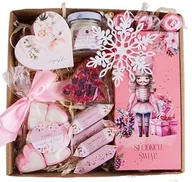 Zestawy upominkowe - KOSZ PREZENTOWY ŚWIĄTECZNY BOX PREZENT Słodki zestaw UPOMINEK - miniaturka - grafika 1