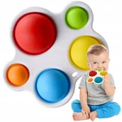 Gryzaki dla dzieci - Zabawka Sensoryczna Stymuluje Bąbelki Gryzak Dla Niemowląt Popit 4 Kolory - miniaturka - grafika 1