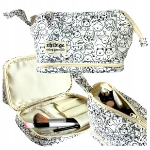 KOSMETYCZKA PIESKI DUŻA ORGANIZER NA SZCZOTECZKI PODRÓŻNA DLA KOBIET - Kosmetyczki, organizery i kuferki KOSMETYCZKA PIESKI DUŻA ORGANIZER NA SZCZOTECZKI PODRÓŻNA DLA KOBIET - Kosmetyczki, organizery i kuferki - miniaturka - grafika 1