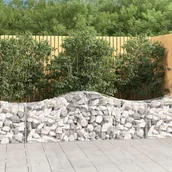 Pozostałe narzędzia ogrodowe - vidaXL Kosze gabionowe, 40 szt, 200x50x60/80 cm, galwanizowane żelazo - miniaturka - grafika 1