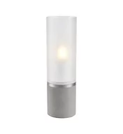 Lampy stojące - Lampka stołowa Molo 108593 Markslojd betonowa podstawa tuba biała - miniaturka - grafika 1