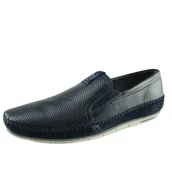 Mokasyny męskie - Mokasyny męskie BUGATTI 321-A2X6E-1000 skóra - miniaturka - grafika 1