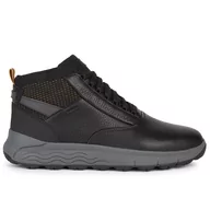Buty sportowe męskie - Buty Geox Spherica 4x4 Abx U26FDA0466KC9999 - czarne - miniaturka - grafika 1