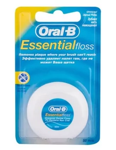 Oral-B Essential Floss U) nić dentystyczna unwaxed 50m - Nici dentystyczne - miniaturka - grafika 1