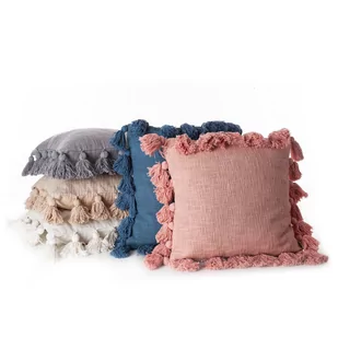 Poszewka 45 x 45 Dekoracyjna Asti Granatowa - Poszewki na poduszki - miniaturka - grafika 3