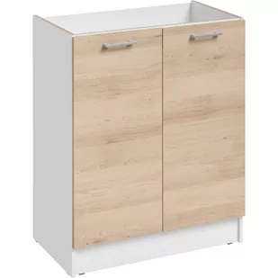 Szafka Pod Zlewozmywak 2 Drzwi DZ 6 Ecomodel Layman Czarny Połysk, Biały Mat - Szafki kuchenne - miniaturka - grafika 1