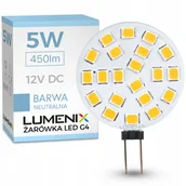 Żarówki LED - Żarówka Led G4 12V DC 5W 450lm Biała Neutralna talerzyk - miniaturka - grafika 1