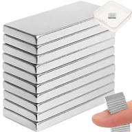Magnesy - Mocny Magnes Neodymowy 10x5x1 mm Komplet 10 szt MALATEC - miniaturka - grafika 1