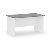 Biurka - Biurko proste PRIMO WHITE, 1400 x 800 mm, biały/grafit - miniaturka - grafika 1