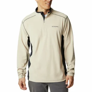 Męska bluza polarowa Columbia Klamath Range II Half Zip ancient fossil - L - Bluzy męskie - miniaturka - grafika 1