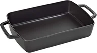 Naczynia żaroodporne - Staub forma do piekarnika, wymiary 30 x 20 cm, 3,15 l, wnętrze pokryte matową, czarną emalią, kolor czarny 1303023 - miniaturka - grafika 1