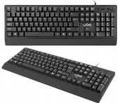 Klawiatury - UGO KLAWIATURA ASKJA K200 US USB CZARNA - miniaturka - grafika 1