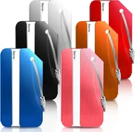 Akcesoria podróżnicze - IDENTYFIKATOR ETYKIETA BAGAŻOWA NA WALIZKĘ BAGAŻ TORBĘ METALOWA KOLOROWA x6 - miniaturka - grafika 1