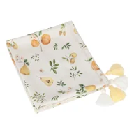 Otulacze - Samiboo, Otulacz Lekki/Kocyk bambusowy z frędzlami, Owoce, 120x100 cm - miniaturka - grafika 1