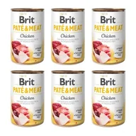Mokra karma dla psów - Brit Paté & Meat kurczak 6 x 400 g - miniaturka - grafika 1