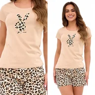 Piżamy damskie - PIŻAMA Damska CORNETTE 628 Bunnies 3 XL / 42 Beż - miniaturka - grafika 1