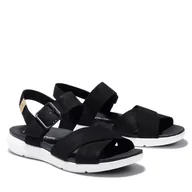 Sandały damskie - Damskie Sandały TIMBERLAND WILESPORT LTHR SANDAL TB0A27T60151 – Czarny - miniaturka - grafika 1