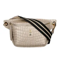 Nerki - IDA - Beżowa nerka skórzana croco - miniaturka - grafika 1