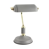 Lampy stojące - Roma lampa stołowa 1-punktowa szara/złota A2048-GR - miniaturka - grafika 1