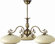 Lampy sufitowe - Lampa wisząca Solar Lampa z mosiądzu Róża 3 płomienna - miniaturka - grafika 1