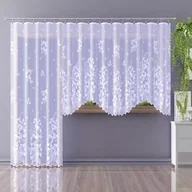 Firany - Firanka żakardowa metrażowa wys. 170 cm Alchemila A135 biała - miniaturka - grafika 1