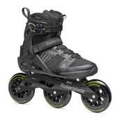 Rolki - Rolki Fitness Rollerblade Macroblade 110 3WD Black Lime - miniaturka - grafika 1