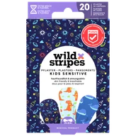 Inne akcesoria do pielęgnacji dzieci - Wild Stripes Kids Sensitive, plastry dla dzieci, Space, 20 sztuk - miniaturka - grafika 1