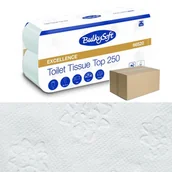 Papier toaletowy - Papier toaletowy mocny i długi 29m biały 3 warstwy Bulkysoft Excellence 72 rolek - miniaturka - grafika 1