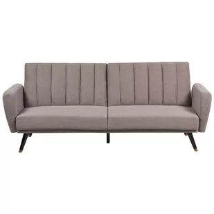 Sofa rozkładana jasnobrązowa VIMMERBY - Sofy i kanapy - miniaturka - grafika 1
