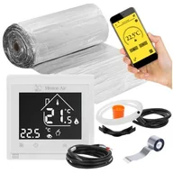 Ogrzewanie podłogowe - Mata grzewcza pod panele MISSION AIR PTC MAL-160W/m2 20m² (40mb x 50cm) + regulator Libra Biały Wi-Fi - miniaturka - grafika 1